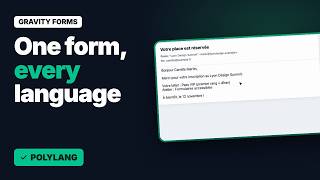Translate Gravity Forms with Polylang (Labels, Errors, Confirmations & Emails) | Multilingual Add-On