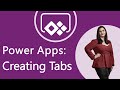 Power Apps:  Creating Tabs