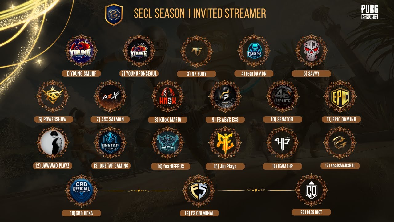 SECL STREAMER SHOWDOWN DAY 1