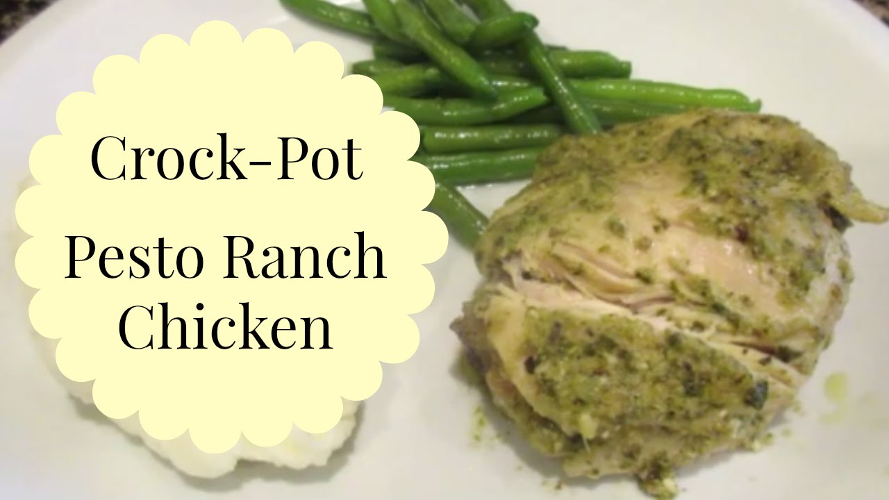 Crock Pot Pesto Ranch Chicken YouTube