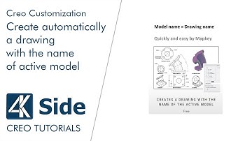 Creo Customization: Create automatically a drawing with the name of active model