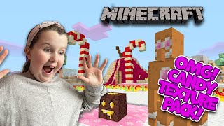 Trying out the Candy Texture on Minecraft PE!! screenshot 5