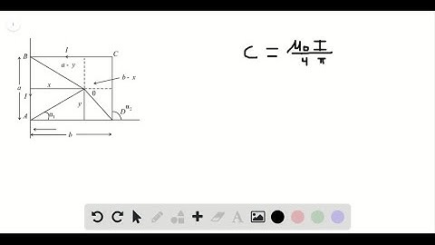 (III) A single rectangular loop of wire, with sides a and b carries a current I An x y coordinate s…