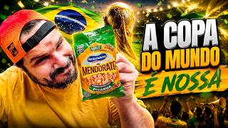 PROVANDO OS 4 SABORES DE AMENDOIM DA COPA DO MUNDO da SANTA HELENA