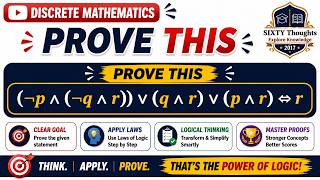 #231 ll Prove this: (¬p∧(¬q∧r))∨(q∧r)∨(p∧r) ≡ r using Laws of Logic ll Discrete Mathematics 🔥