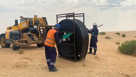 Mandals AS - Deploying lay flat hoses in the desert