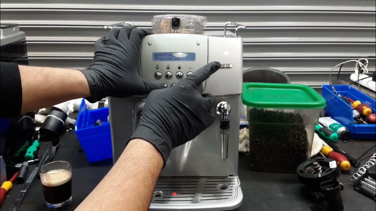 Grinder blocked and new switch - Saeco Incanto Deluxe - 5581 test - YouTube