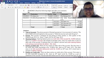 LEC - 3 READING OF LEDGER ( MSU FY BCOM )