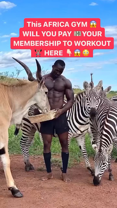 WILL YOU PAY MEMBERSHIP TO WORKOUT 🏋🏽 HERE 😱😳 #africa #bbcworldwide #africavillage #lifestyle