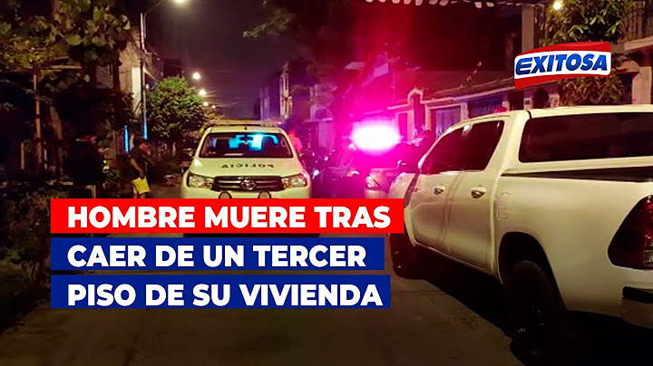 🔴🔵Hombre muere tras caer de un tercer piso de su vivienda
