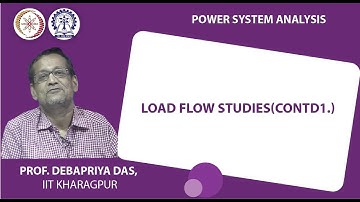 Lecture 27 : Load flow studies(Contd.)