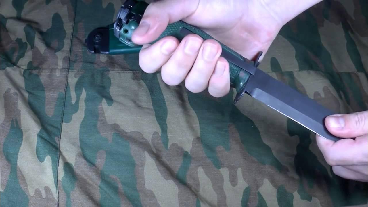 Нож разведчика стреляющий НРС 2 - YouTube