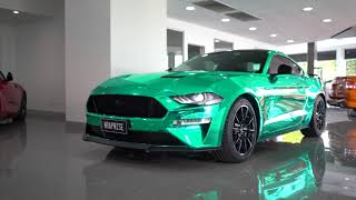 Brand-New Mustang Wrapped in Chrome