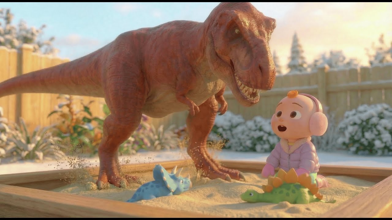 🦖 Dino in the Garden | Fun Kids Song | Toy Dinosaurs & Fairy | Preschool Music