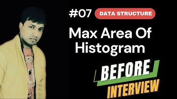 Maximum Area Of Histogram Explanation in Hindi | Rectangular Area in a Histogram | Relevel UNACADEMY