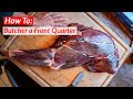 How to butcher a deer front quarter  secret tender cut 