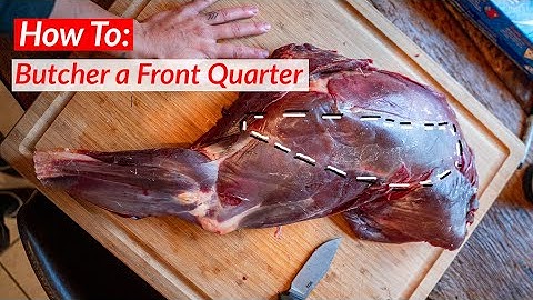 How to Butcher a Deer Front Shoulder * SECRET TENDER CUT *