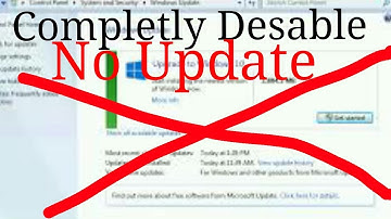 How to Completely Disable Windows Update (Windows 7