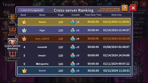 Rank 1 s1-9 Cross Server Tower + Rank 1 Ninja | My Heroes Dungeon Raid