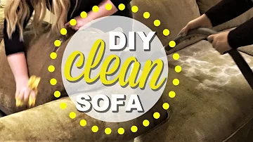 How do you deodorize a fabric sofa?
