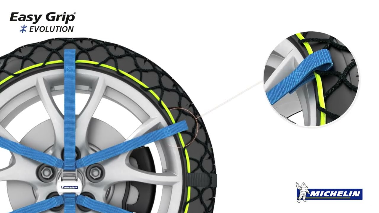 Chaines à neige easy grip Michelin EVO 12 (18 et 19) - Équipement auto