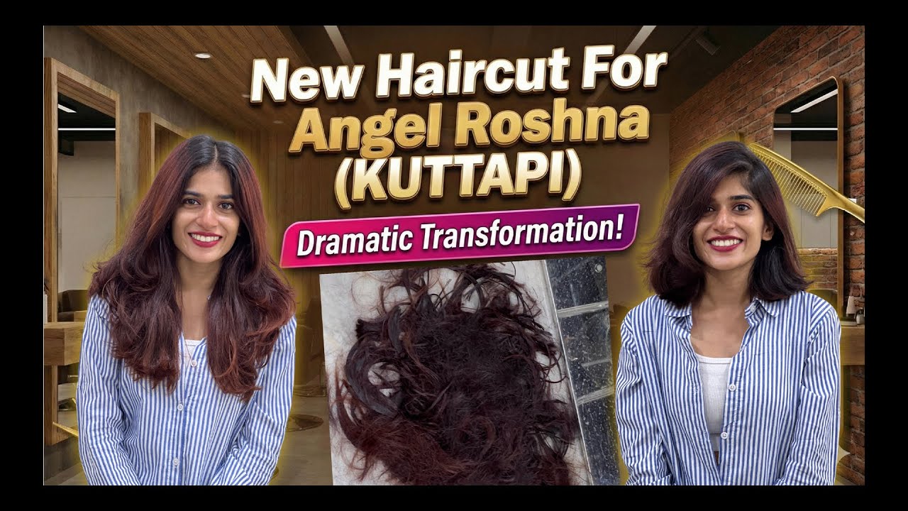 Angel Roshna She Finally Went SHORT! Angel Roshna’s (Kuttapi) Big Makeover ...