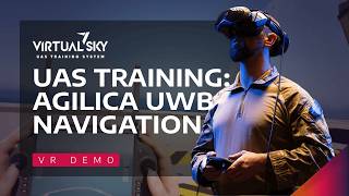 UAS Training Demo in VR: Agilica UWB Navigation and Autonomous Landing