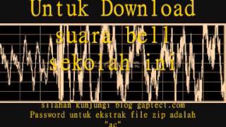 Download suara bell otomatis sekolah gratis