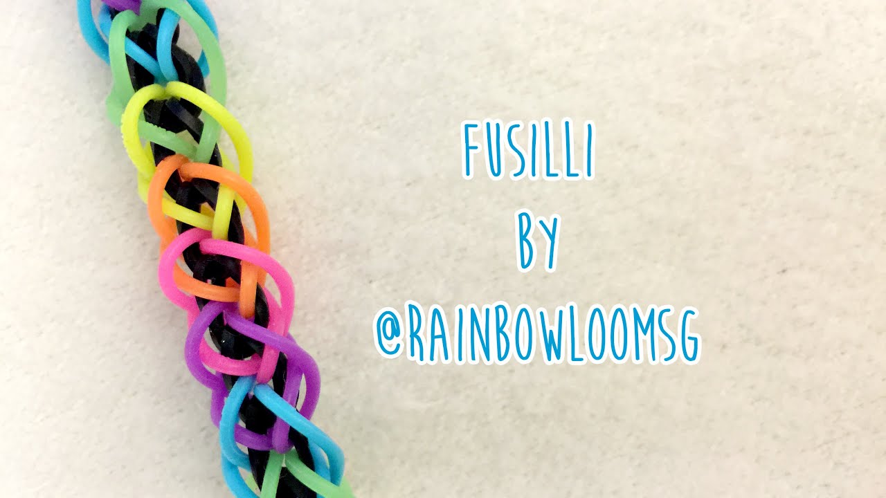 Rainbow Loom English - DRAGON SCALE BRACELET - Loom Bands, easy, how to,  DIY, Tutorial 