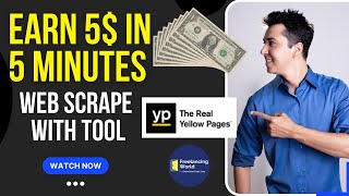 How to Earn 5$ a Day | How to work yellow pages | Yellow Pages Full Tutorial | Web Scrape with Tools