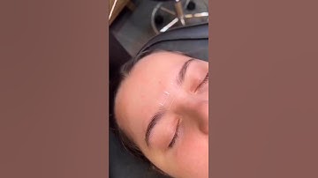 The Key to Even FLEEK BROWS Is in the Line Up | Lash Lifting 💗😍#shorts #lamination #browlamination