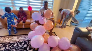 Daddys First Time Decorating For Esmiras Birthday Party