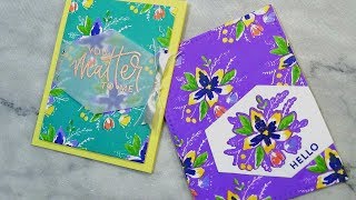 ONE LAYERED CARD LOOK with DIE CUT INLAY | Concord and 9th
