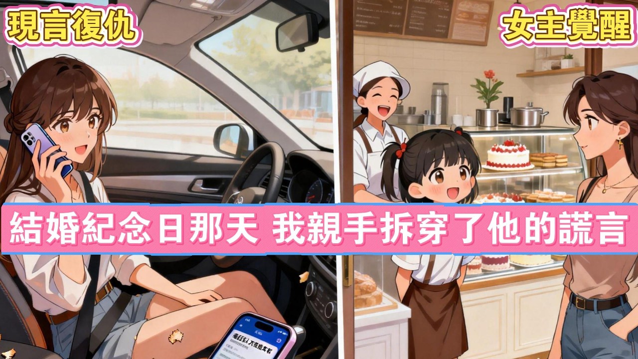 【女主觉醒】结婚纪念日，想开车出去买个蛋糕庆祝。却发现不仅汽车座椅靠背被调前了。车里还掉落着几块面包碎屑。我给老公打去电话：“最近有人开过我的车吗？”老公的声音带着明显的心虚：昨天表弟借去开了一天。。