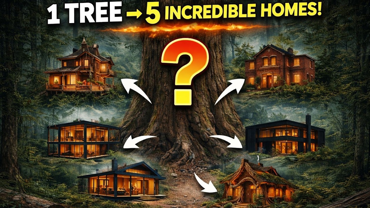From One Tree to 5 Stunning Luxury Homes (Insane Transformations!)