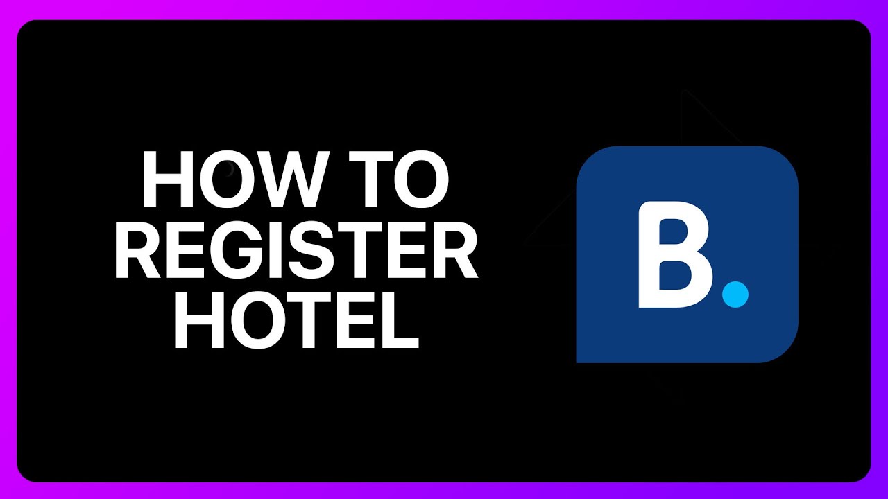 How To Register Hotel On Booking.com Tutorial - YouTube