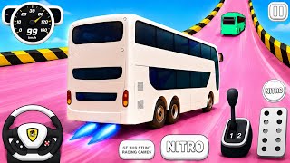 🚌⚠️ Bus Rush Extreme ⚡ Dangerous Ramp Drive 3D 🚀 Android Gameplay screenshot 2