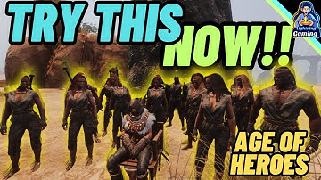 Conan exiles age of heroes FASTEST methods to level thralls