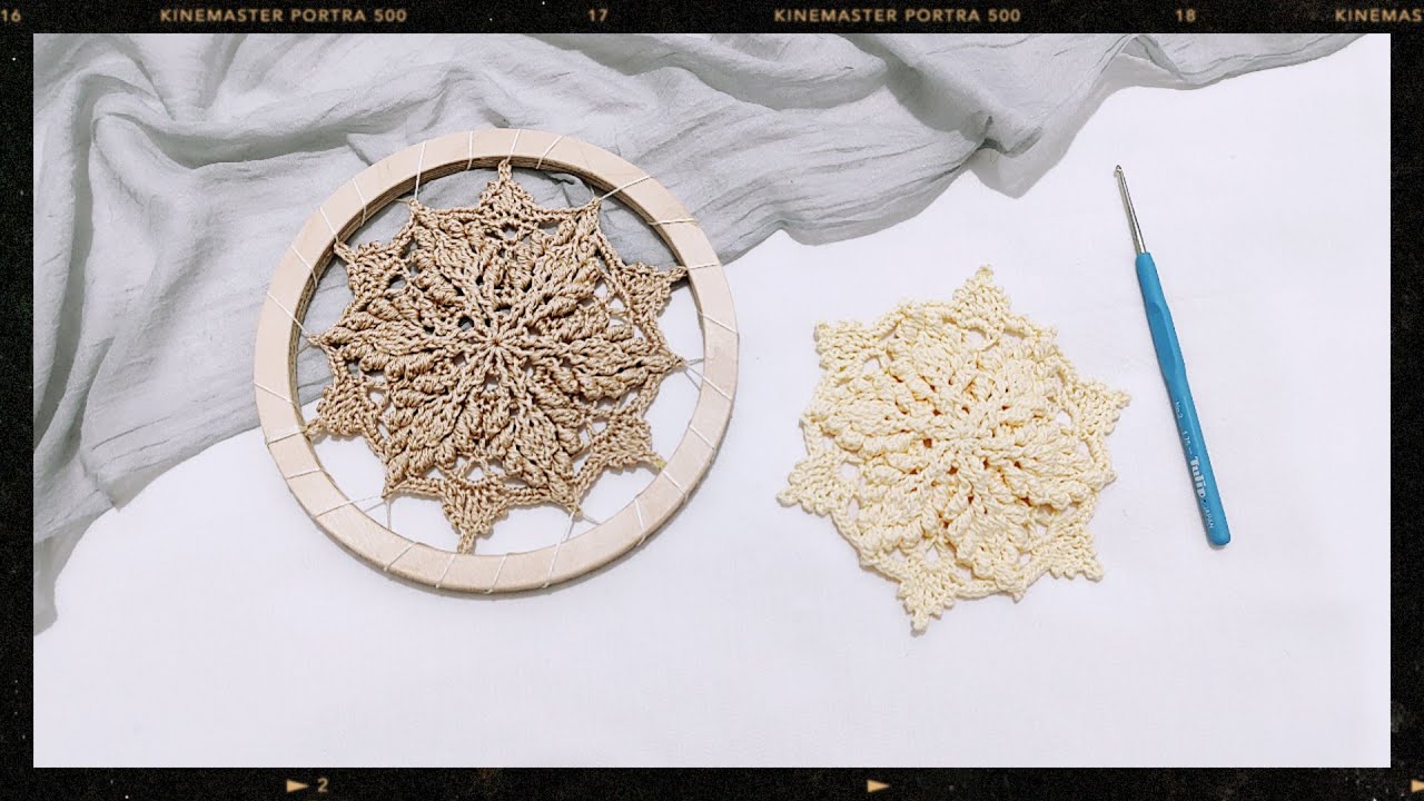 زیباترین و جذاب ترین مینی ماندالای دونه برفی رو با من بباف 🤩🤗