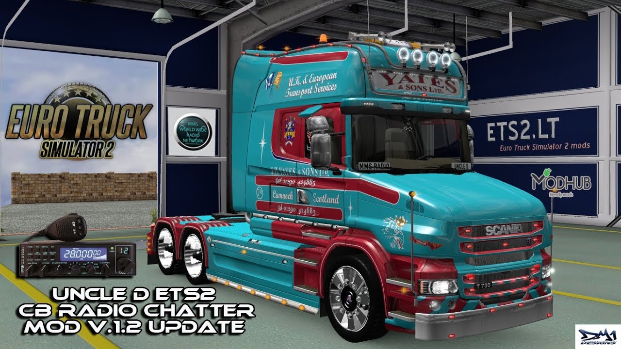 Uncle D Rollin His ETS2 Scania T Rig w/ New Paint & Rims - YouTube