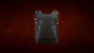 KGB-201BA／グローブ革建築用2段腰袋【バリスティック縁巻】 - knicks