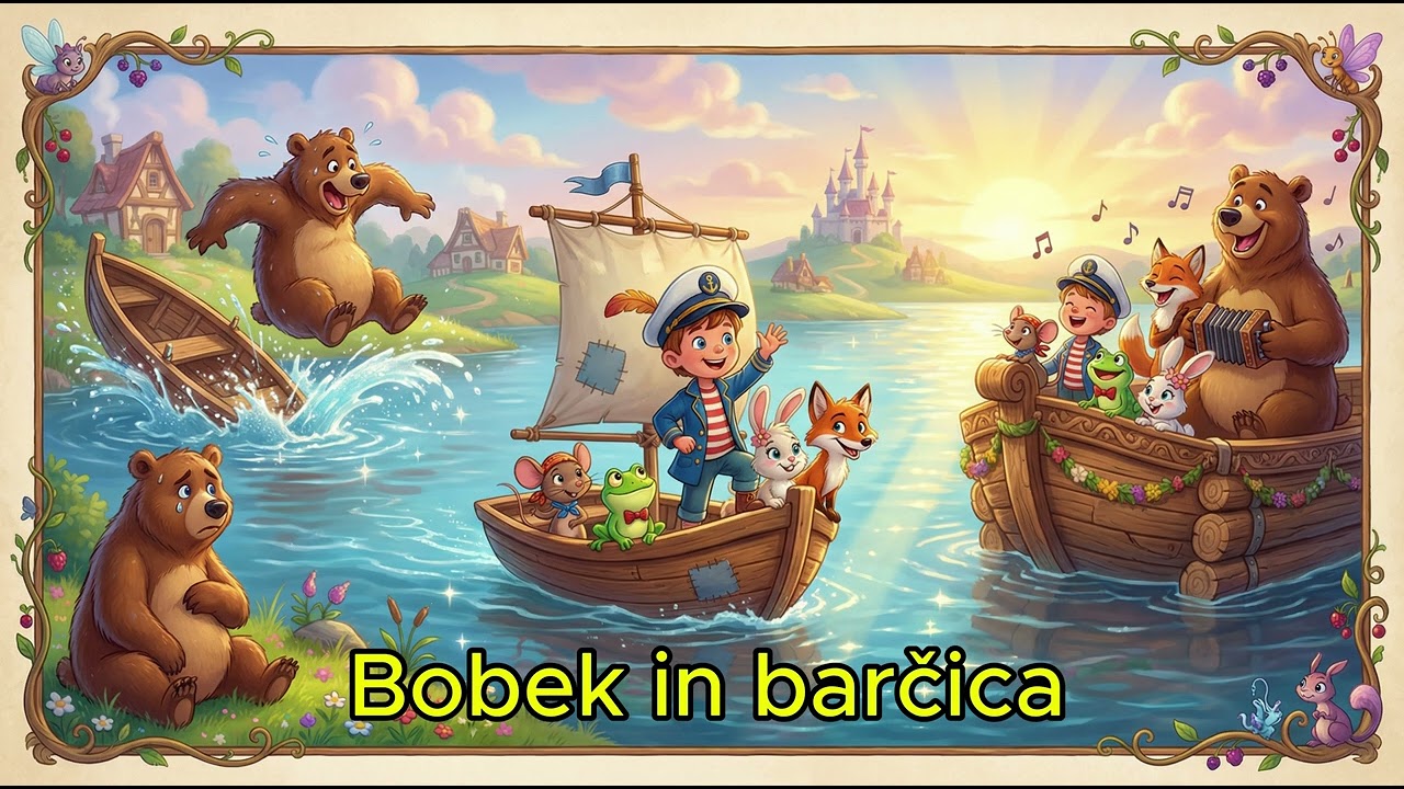 Bobek in Barčica 🛶 | Avtor: Anja Štefan | Pravljica za otroke