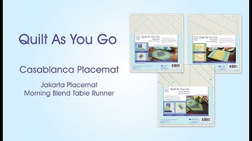 Quilt As You Go Placemats and Table Runner