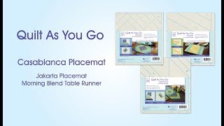 Quilt As You Go Placemats and Table Runner