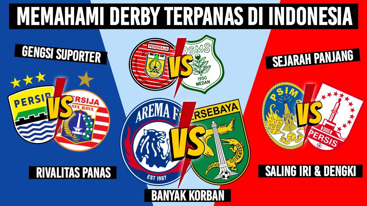 10 Rivalitas & Derby TERPANAS Di Sepakbola Indonesia