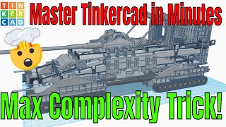 Maximize your Tinkercad Design Complexity by Making Shapes Parts!  🤯