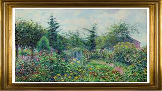 4K Impressionist Garden Art Screensaver - Garden and Henhouse at Octave Mirbeau's - Camille Pissarro screenshot 5