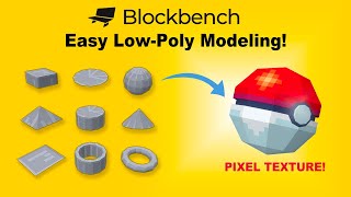 How to Make LowPoly Models with Pixel Texture | Blockbench Tutorial