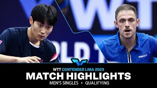 Cho Daeseong Vs Ovidiu Ionescu Ms Qual Wtt Contender Lima 2023