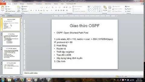 Giao thức định tuyến OSPF: Tổng quan, hoạt động và cấu hình Phần 1